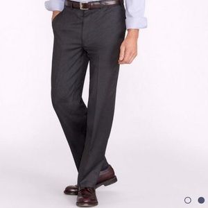 BROOKS BROTHERS Madison wool charcoal gray PANT